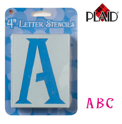 Plaid Alphabet  Schablonen einzeln, 10,2 cm, Set