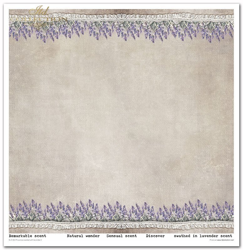 Scrapbooking-Papier Set Provence Lavender lila  31x32cm 200 g/m2 11 Blatt 