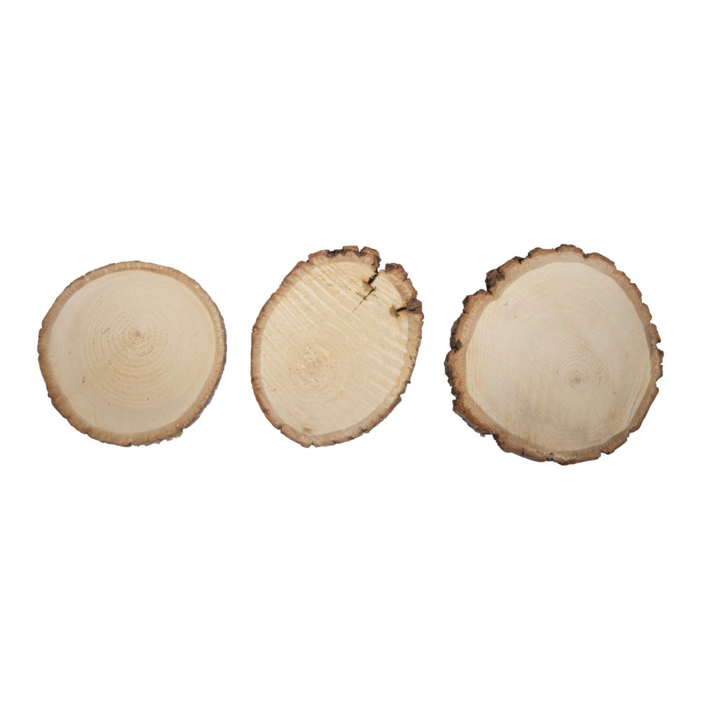 Holzscheibe rund natur 10-12cm ø 3Stück Holzscheibe rund natur 10-12cm ø 3Stück