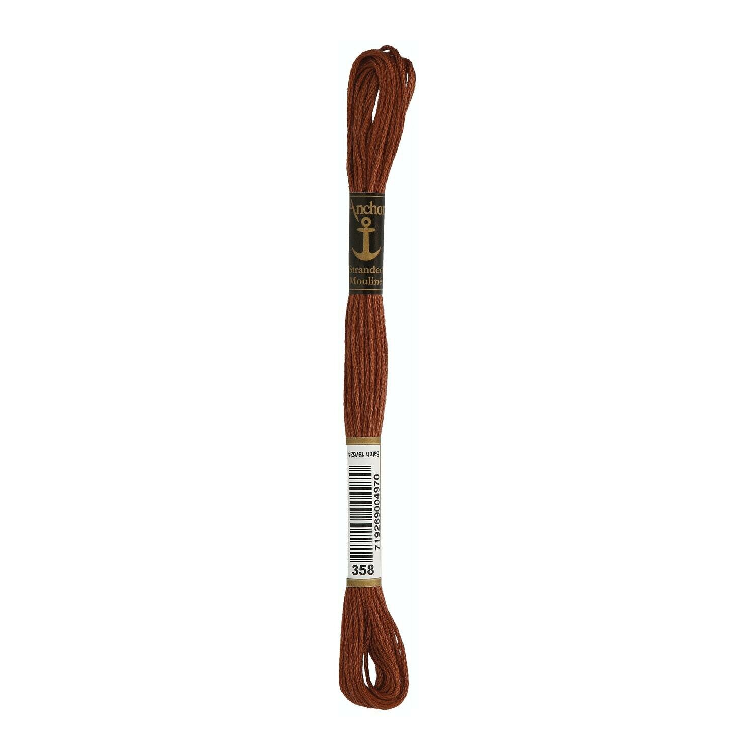 Anchor  Mouline Sticktwist , Beige - Braun - Schwarz Töne  8m/Bündel