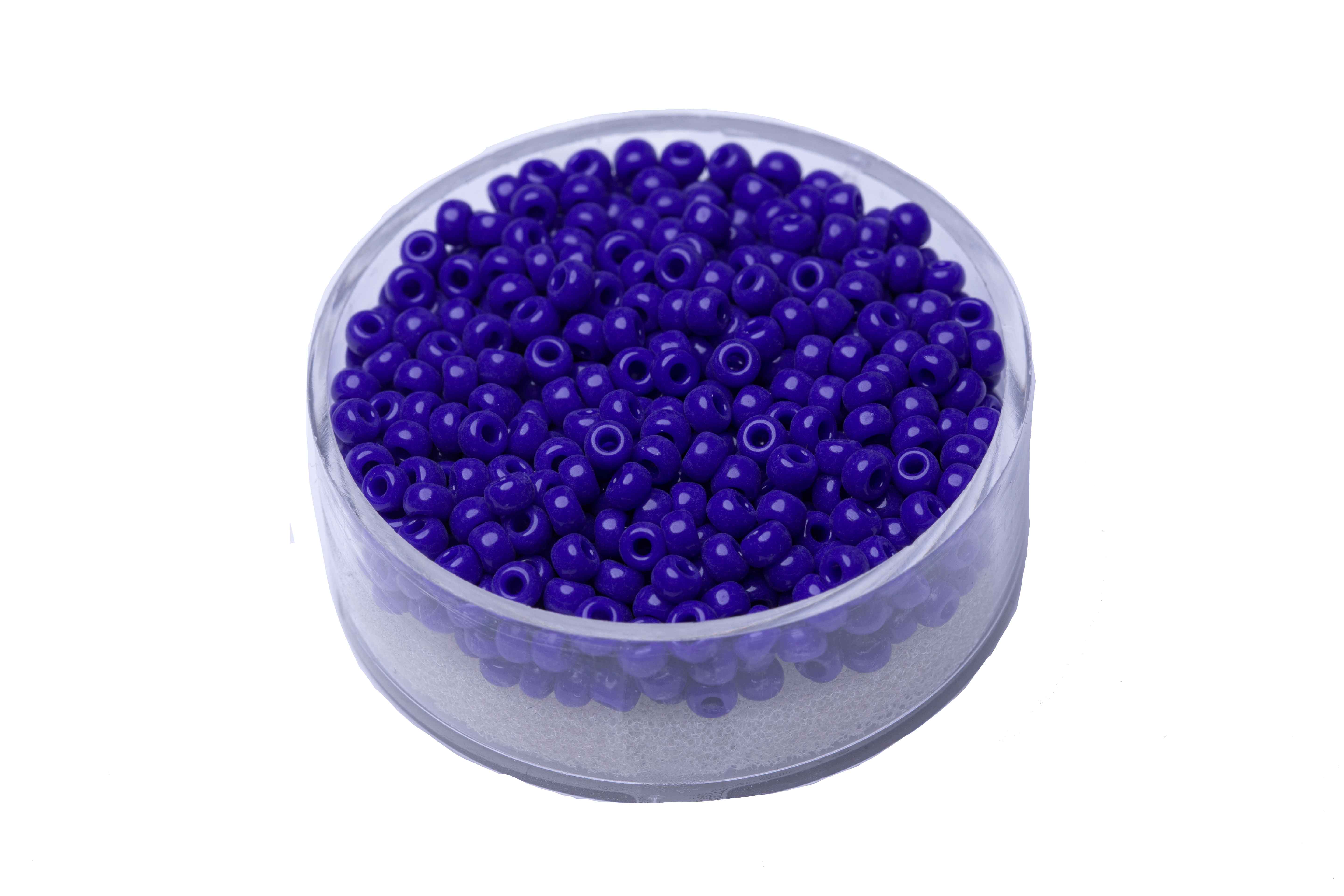 Japanische Miyuki Beads Rocailles satt dunkelblau 2,5mm 12g