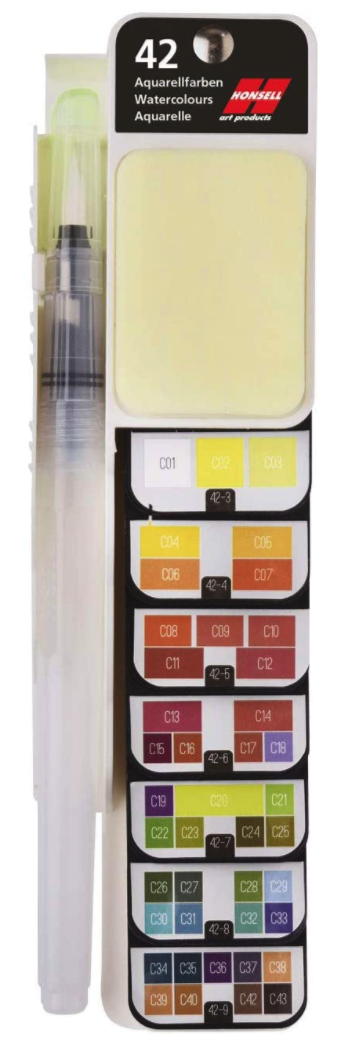 Honsell Aquarellfarben Palette 42 Farben