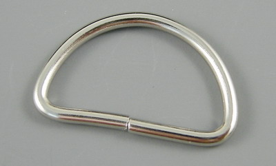 Metall-Halbring silber dünne Qualität D-Ringe
