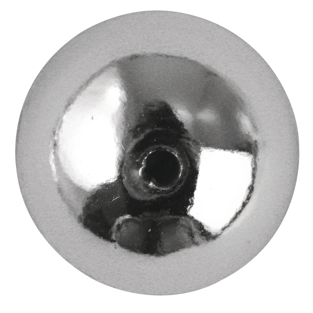 Plastik-Rundperlen Silberperle rund 8 mm