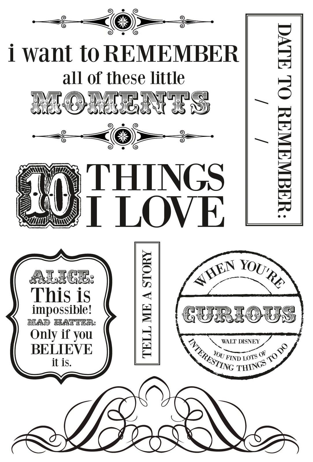  Silikonstempel Clear Stamp The Looking Glass transparent 155x105mm