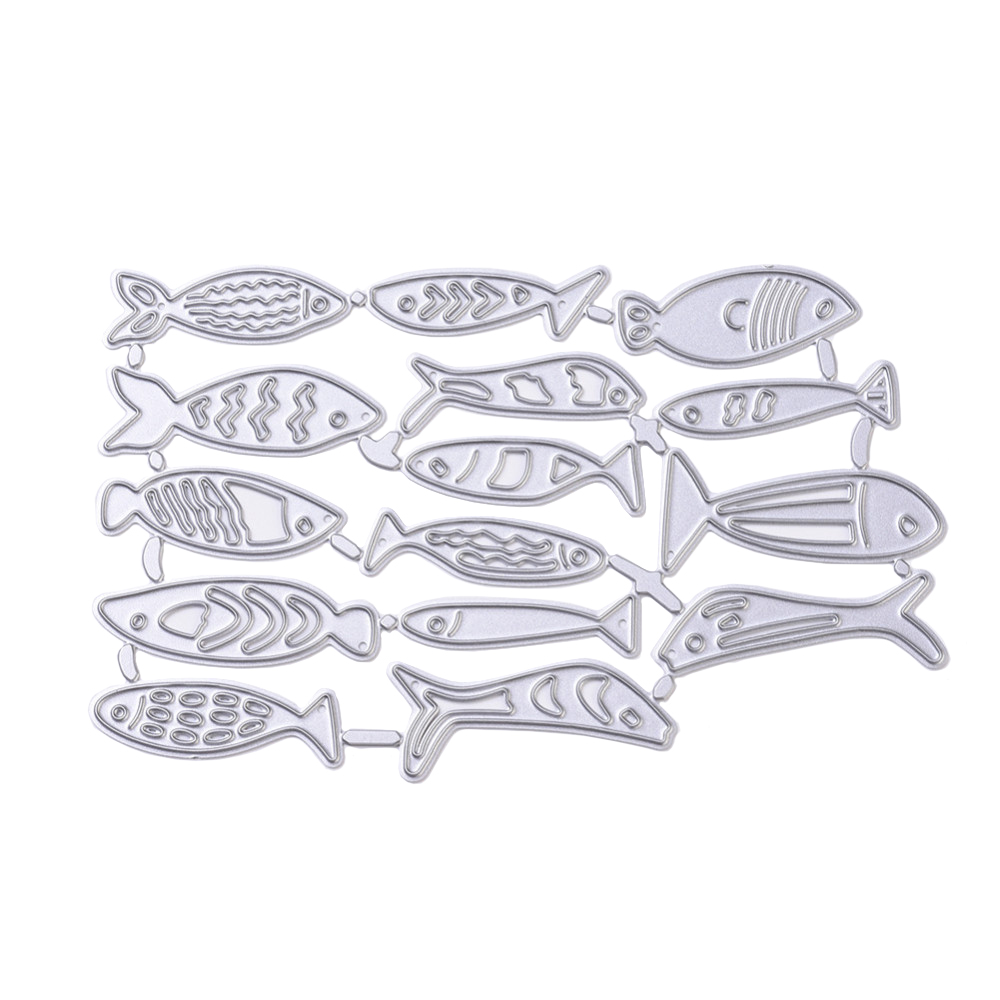 Stanzschablone Fische 111x75x0,9mm