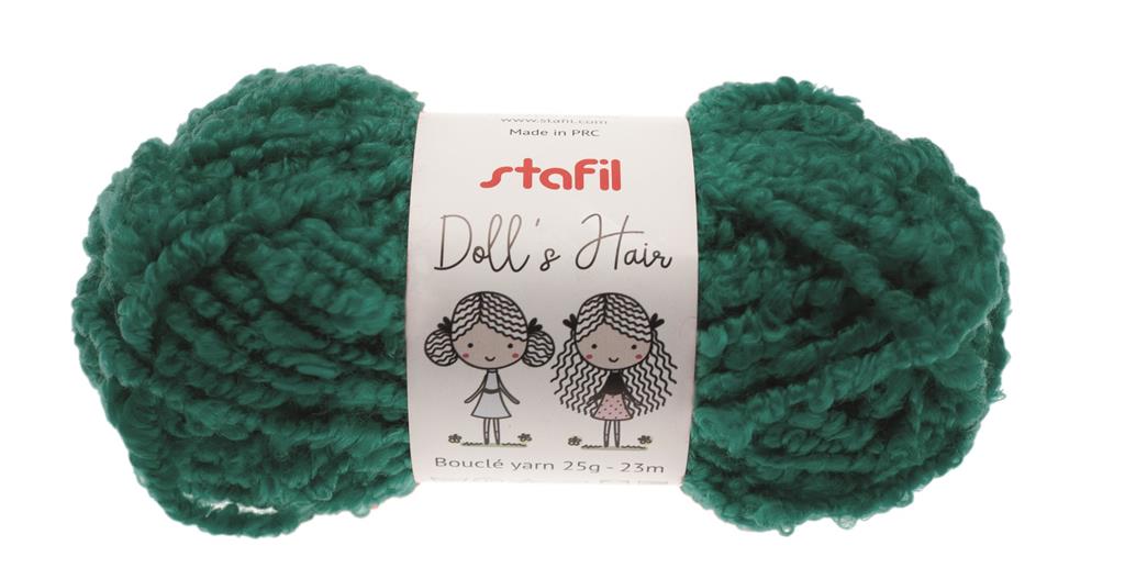  Stafil Bouclé GRÜN Doll's Hair Puppenhaare 25g/23m