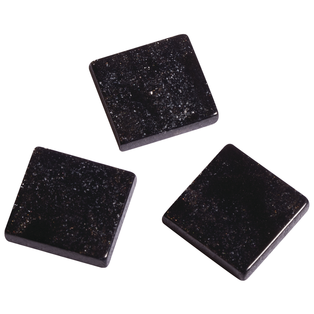 Acrylmosaik marmoriert schwarz, 1x1cm, 50g/ca. 205 Stück Acryl-Mosaik