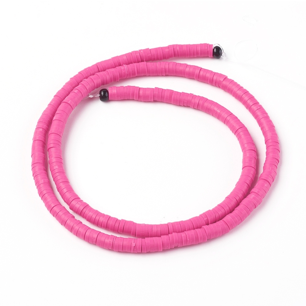 Heishi-Perlen Polymerclay Perlenscheiben 4x1mm 380-400Stk/Strang Heishi-Perlen Polymerclay Perlenscheiben 4x1mm 380-400Stk/Strang