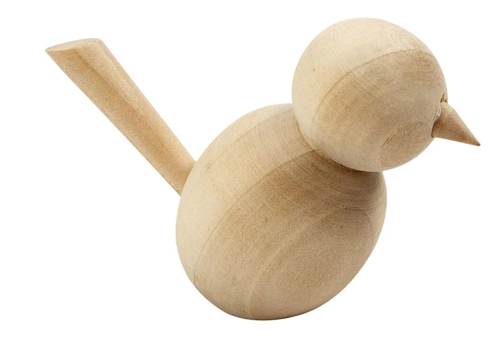 Vogel aus Holz natur 7,6cm 1 Stück Vogel aus Holz natur 7,6cm 1 Stück