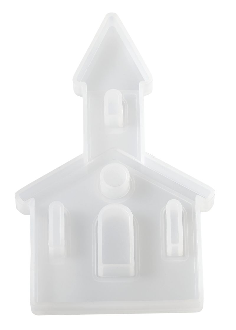 Silikon-Gießform Kirche 16x9x1cm