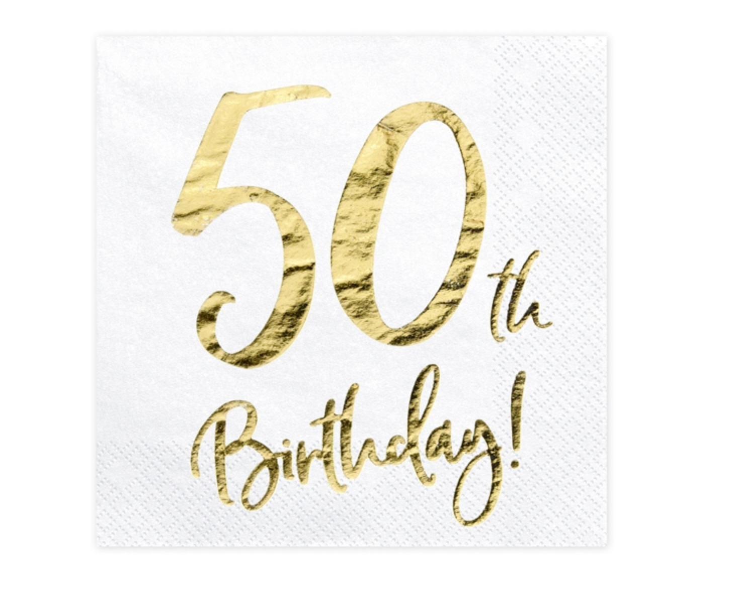 Serviette Geburtstag 50th Birthday 20 Stk. 33x33cm