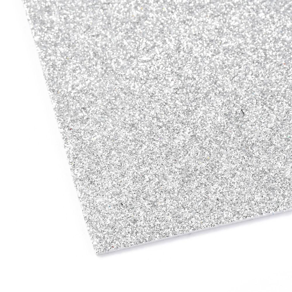 Moosgummi Glitter A4, 2mm 20x30cm, Glimmermoosgummi, per Stück