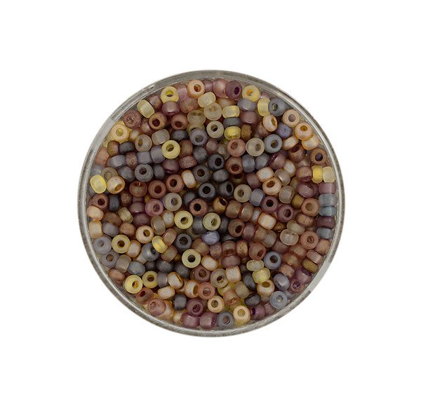 Rocailles matt lustered 2,6mm 17g/Dose Rocailles matt lustered 2,6mm 17g/Dose