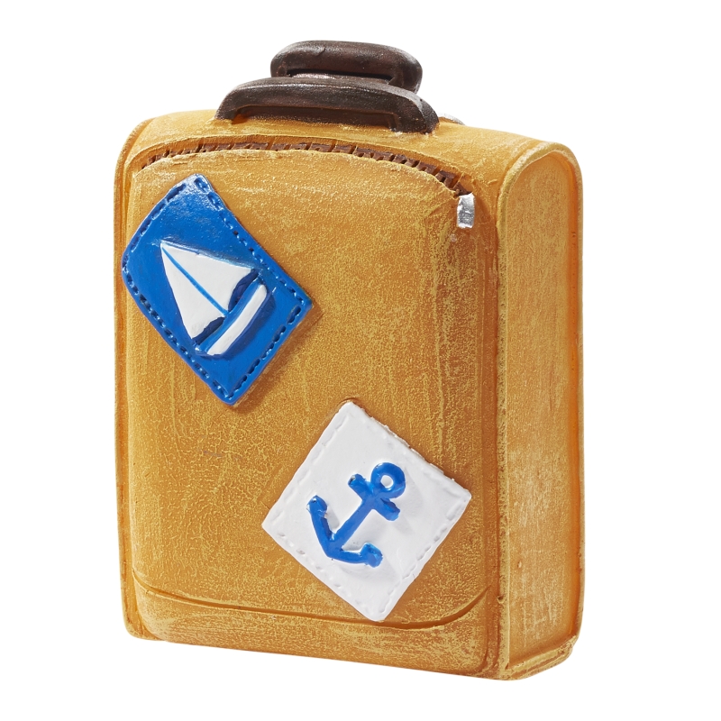 Koffer Miniatur-Koffer 3,2x2,5x5,3cm Polyresin