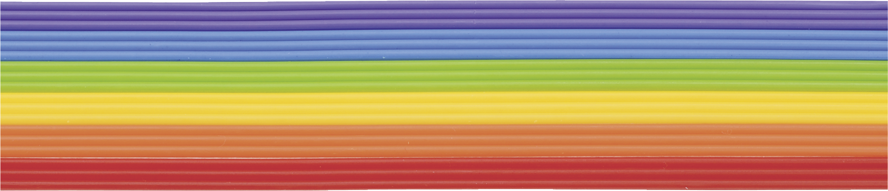 Wachsstreifen Regenbogen 200mm Set Grundfarben Ø 2 mm 18 Stück/Packung