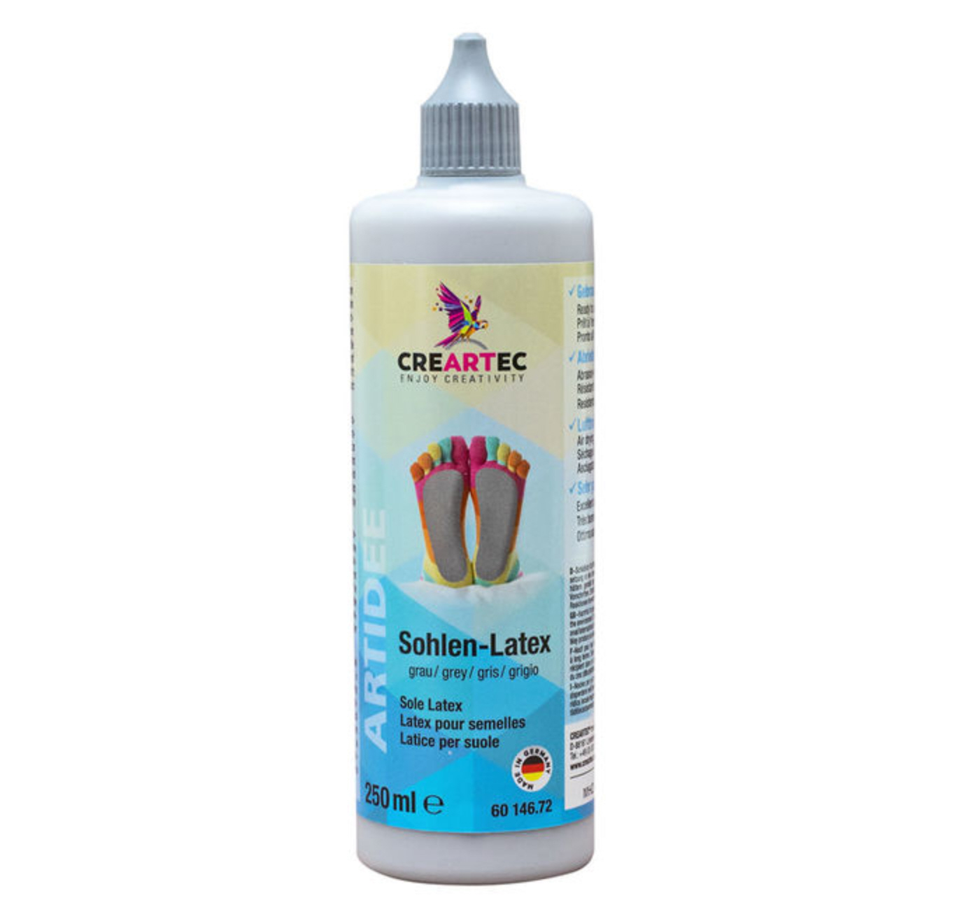 Artidee Sohlen-Latex grau 250ml