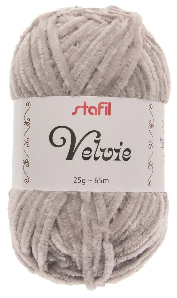 STAFIL Chenille-Garn Velvie GRAU 25g 65m STAFIL Chenille-Garn Velvie GRAU 25g 65m