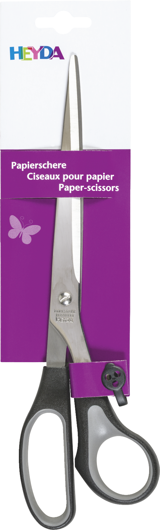 Papierschere Soft-Touch 25 cm schwarz/grau