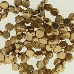 Honeycomb Beads , Hexagon (Bienenwaben), 6 mm , 30 Stück/Dose