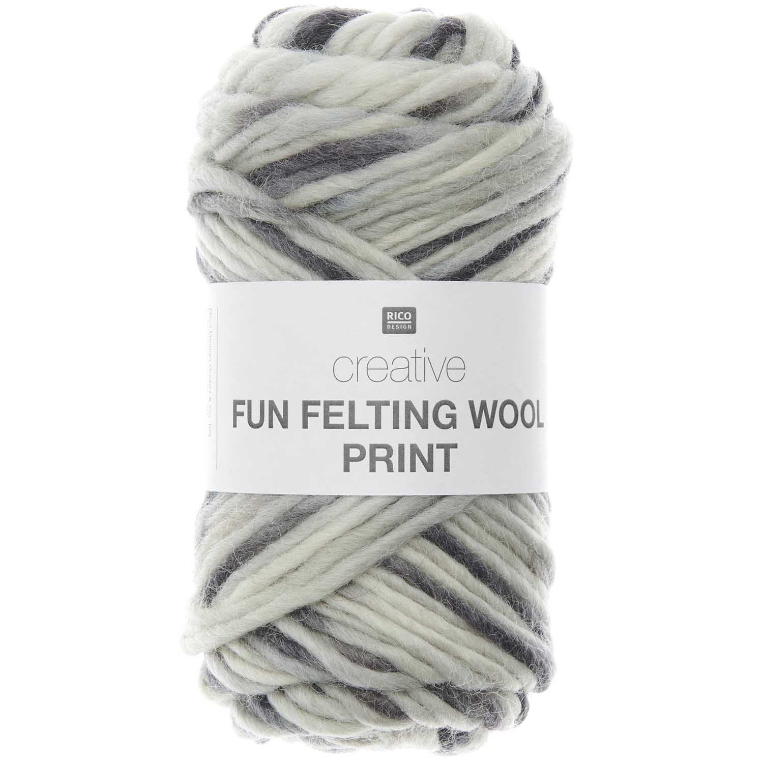 Rico Design Creative Fun Felting Wool PRINT 50g 50m Rico Design Creative Fun Felting Wool PRINT 50g 50m