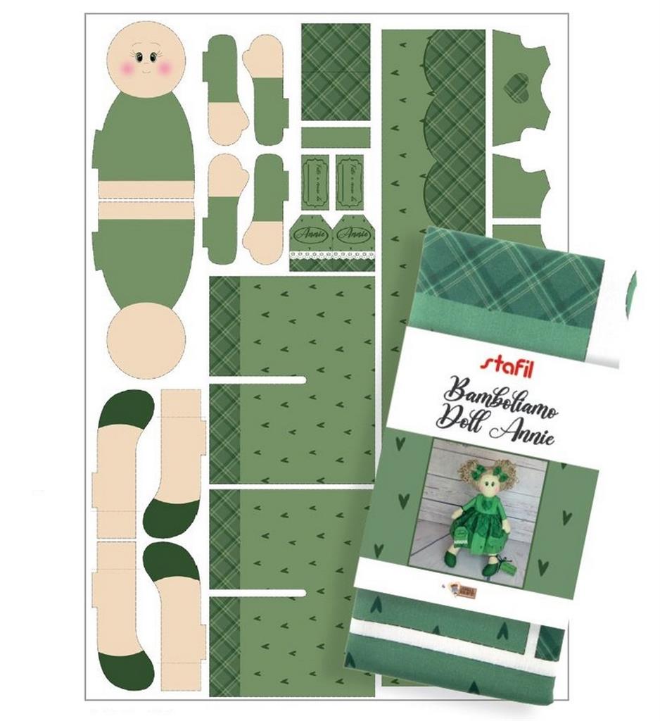 Bamboliamo DOLL ANNIE Puppenstoff Näh-Set 100x70cm Bamboliamo DOLL ANNIE Puppenstoff Näh-Set 100x70cm