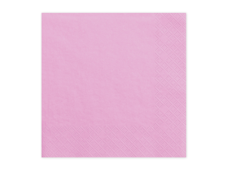 Servietten pink 3-lagig 33 cm 20 Stück/Packung