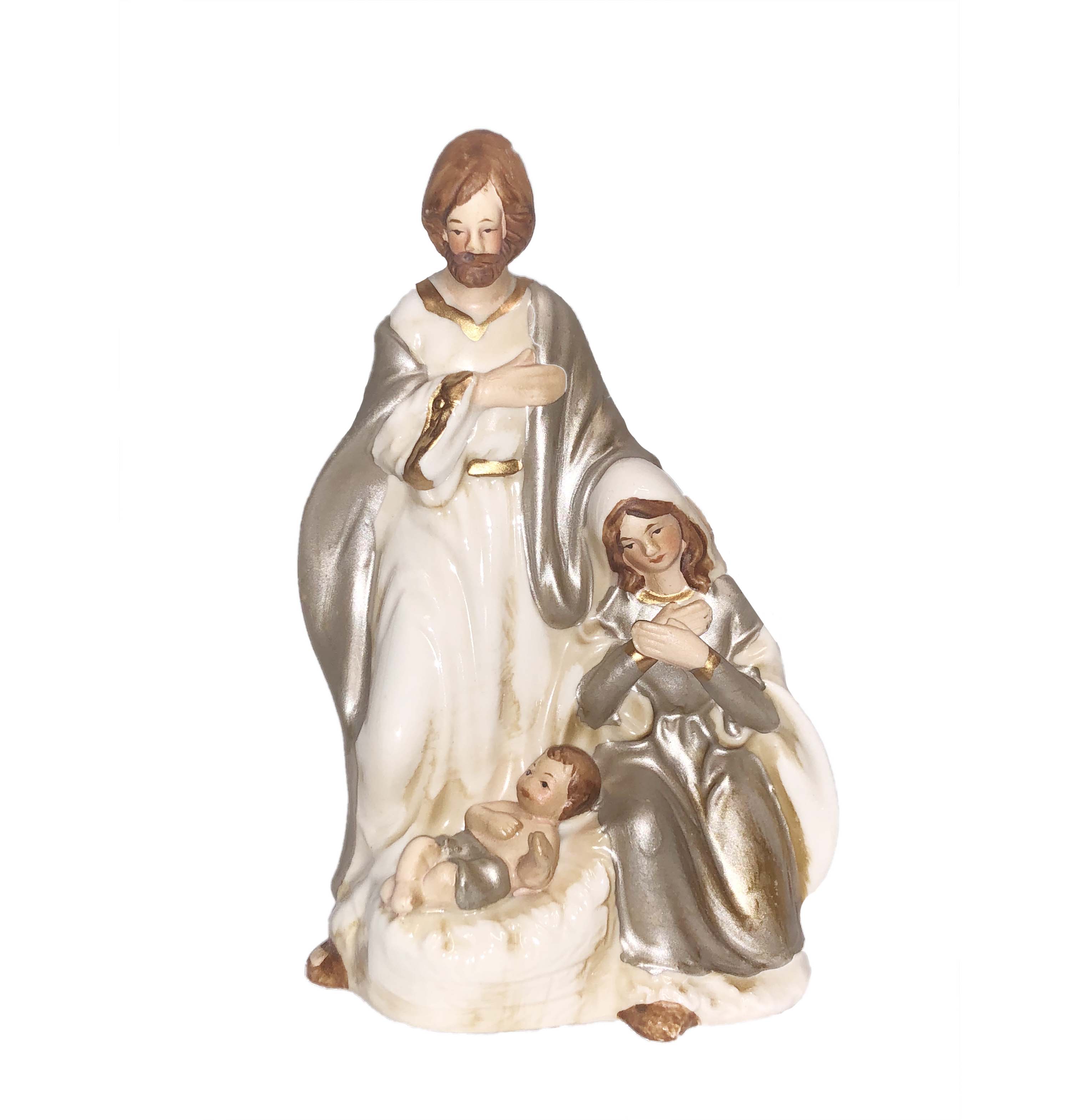 Krippenfigur heilige Familie Porzellan 8x13,5cm 