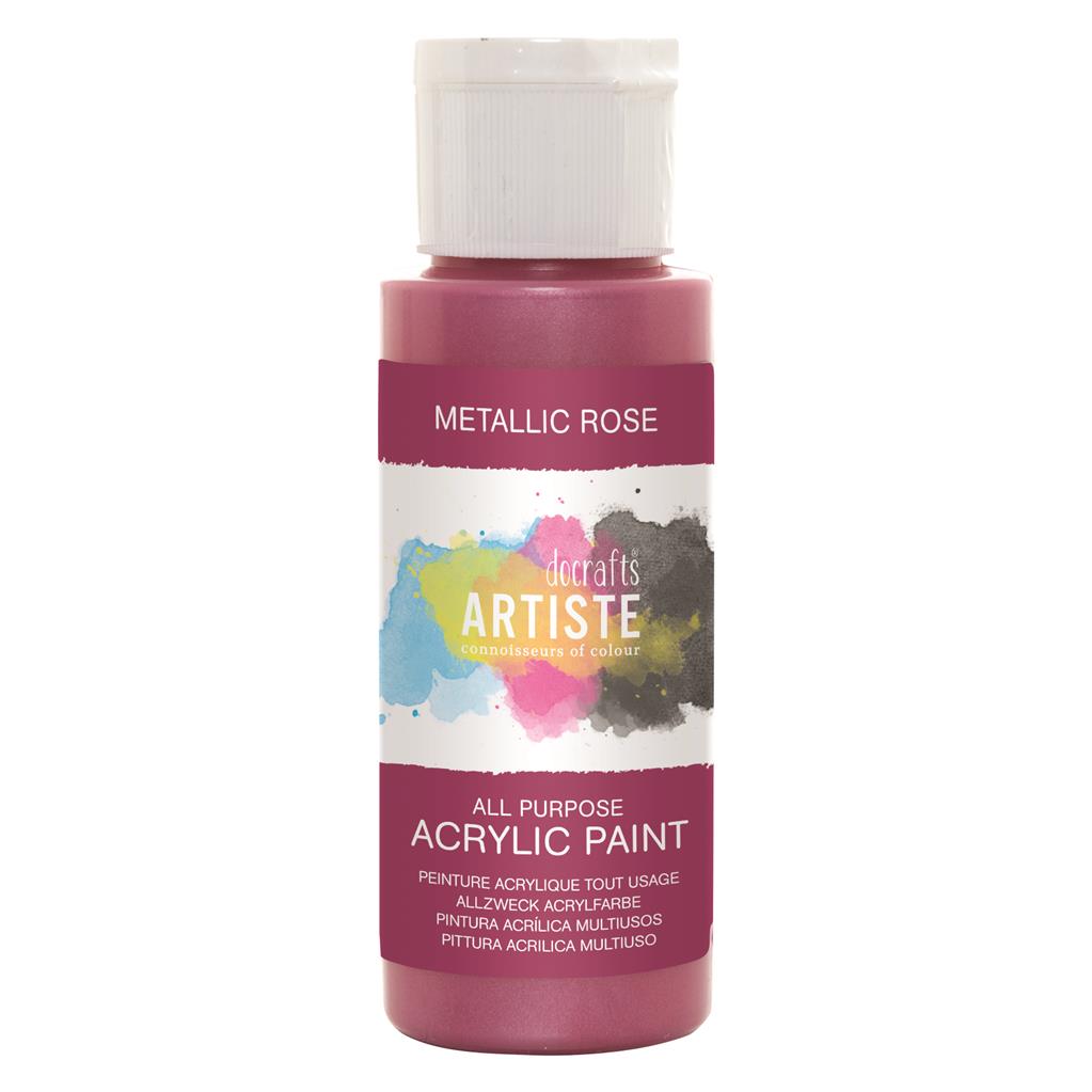 Docraft Artiste Metallic Acrylic Paint Allesfarbe 59ml Docraft Artiste Metallic Acrylic Paint Allesfarbe 59ml