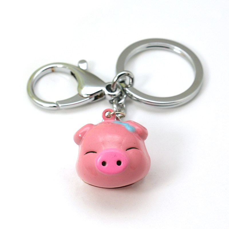 Schlüsselanhänger Schweinchen (Schelle) 108mm