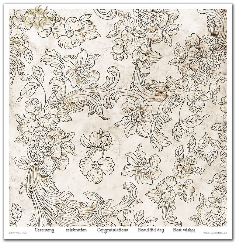 Scrapbookingpapier Set Vintage Angels 310x320 mm 11 Blatt