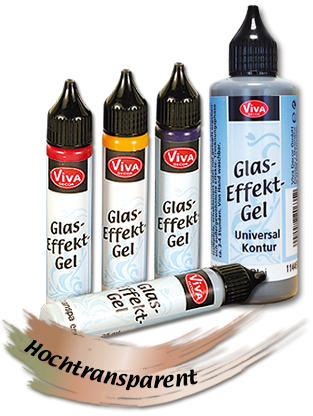 Viva Decor Glas-Effekt-Gel, transparent, 25 ml