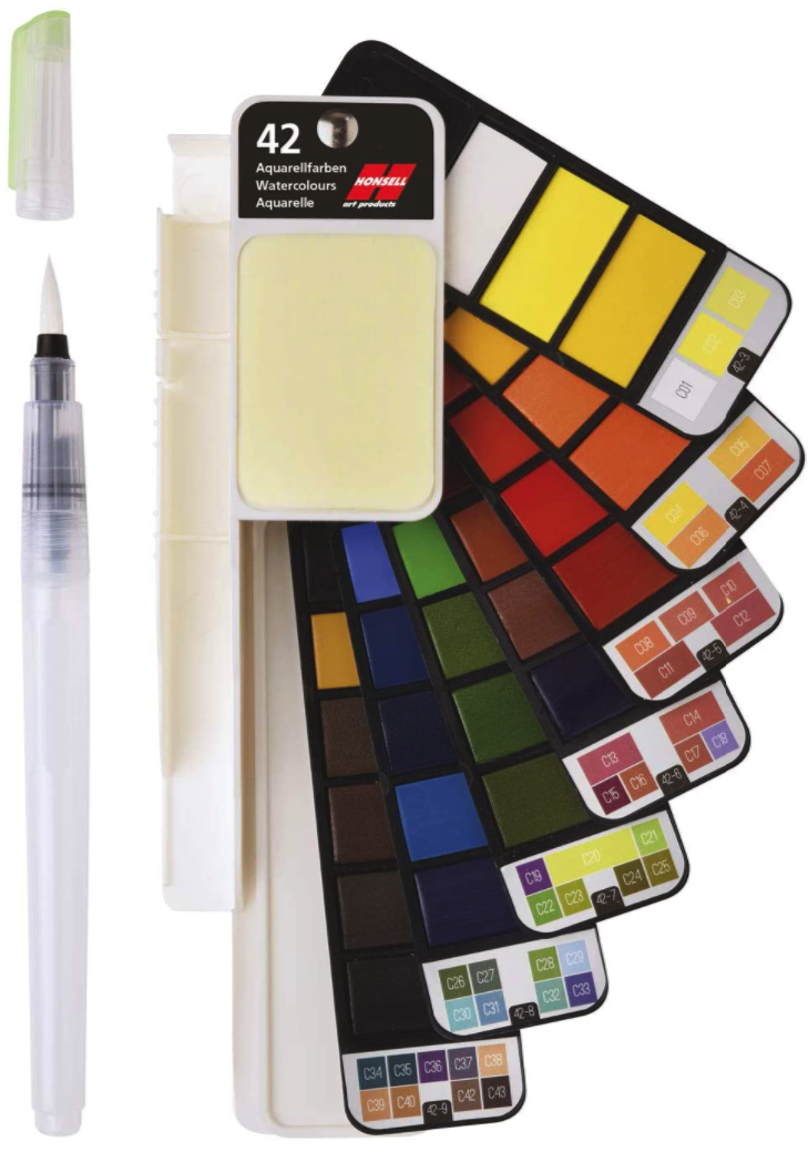 Honsell Aquarellfarben Palette 42 Farben