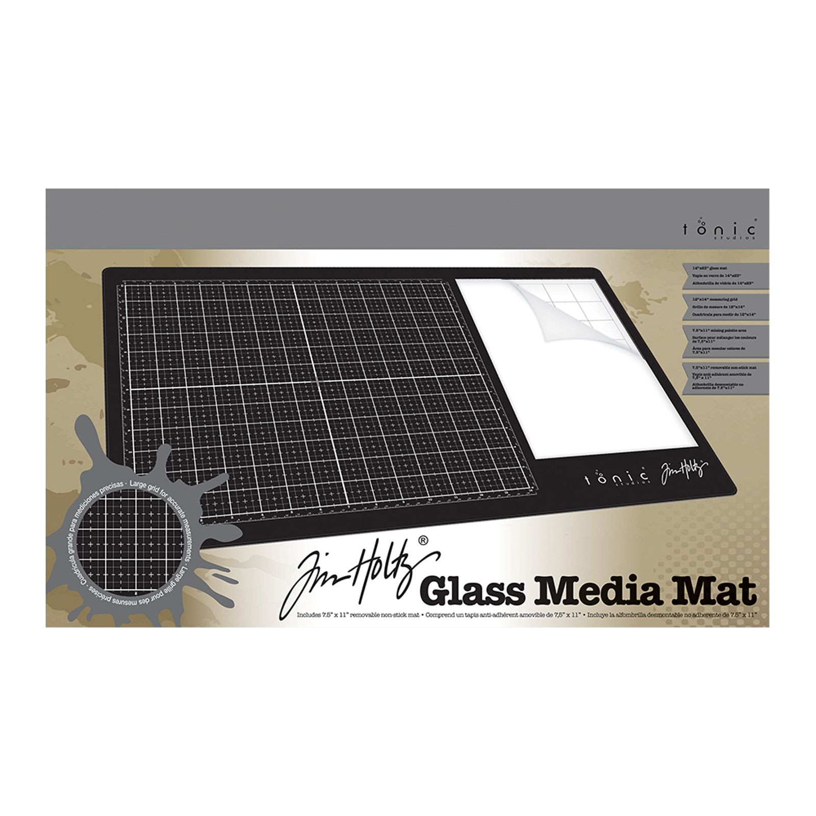 Tonic Studios Tim Holtz Glass Media Mat 14"x23" 58,3x35,5cm