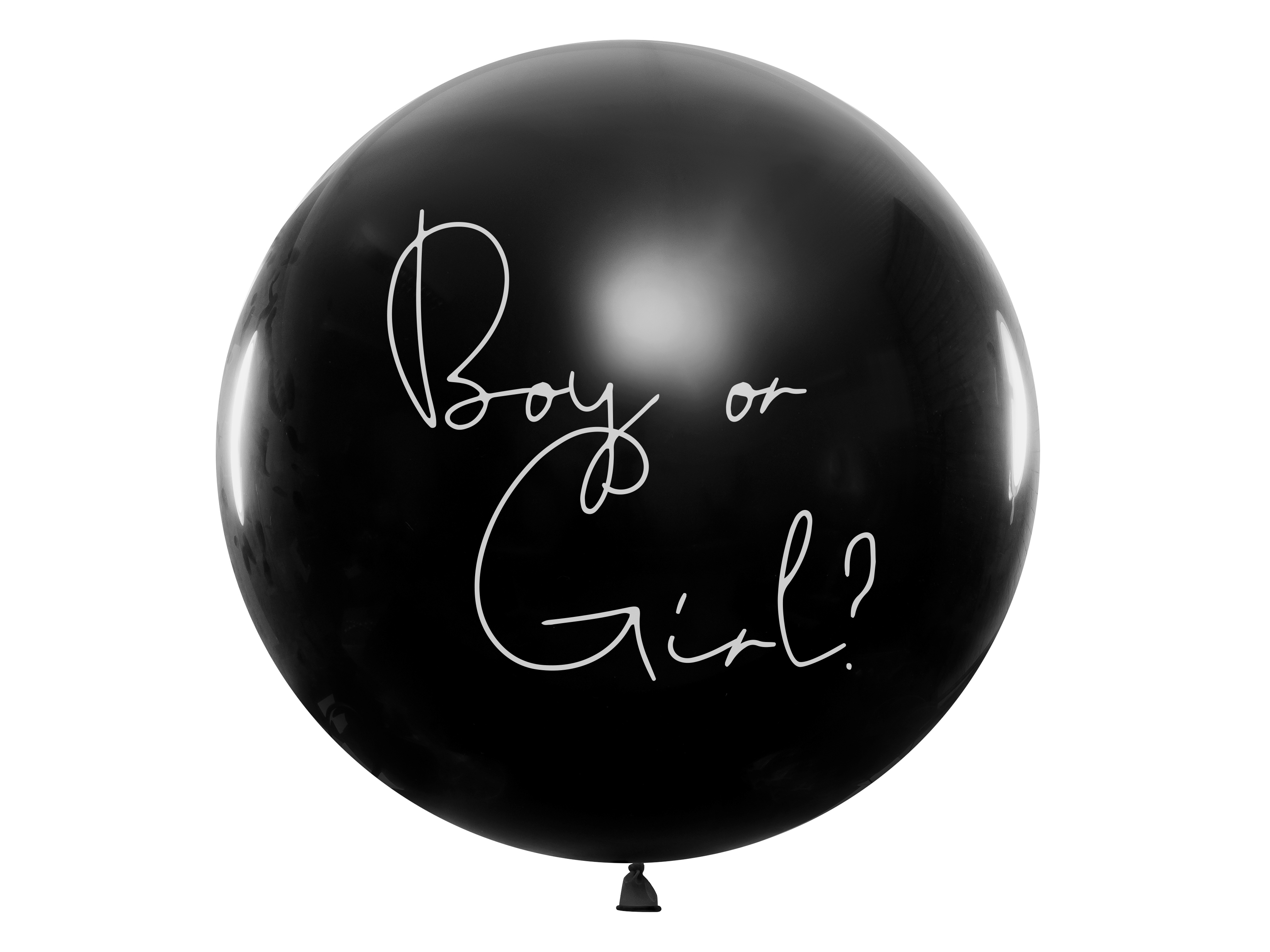Gender Reveal Party Giant Balloon schwarz Ø1m 1 Stück 