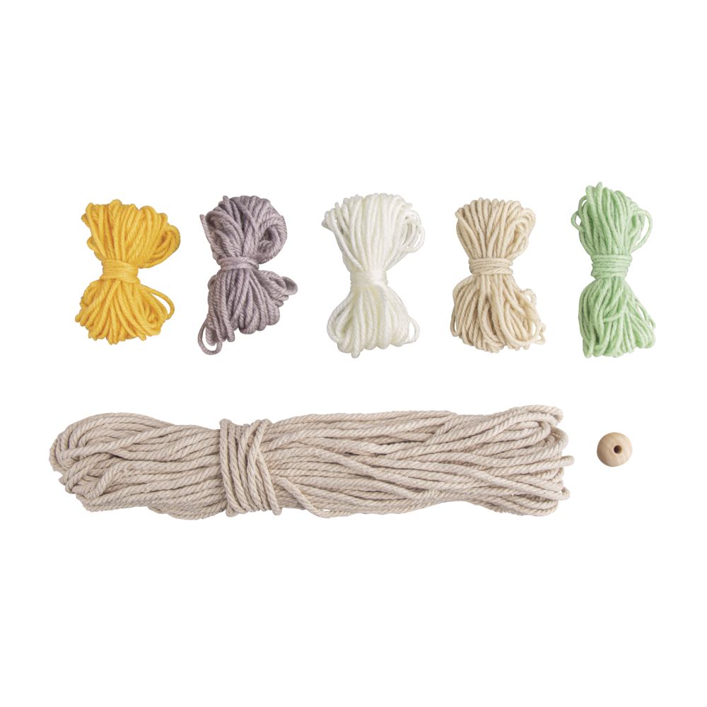 Bastelpackung Regenbogen aus Makramee Kordel+Wolle mit Anleitung Bastelpackung Regenbogen aus Makramee Kordel+Wolle mit Anleitung