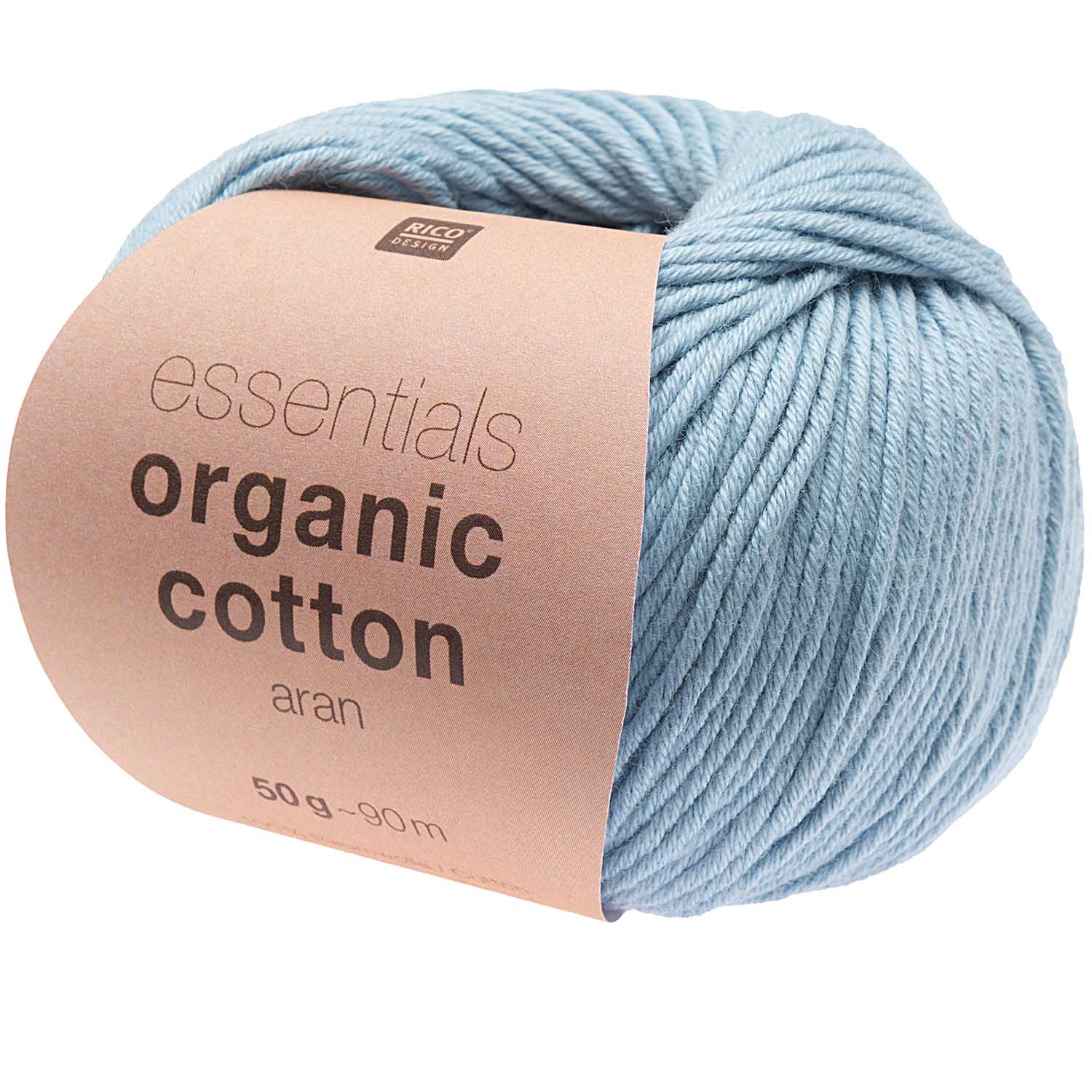 Rico Essential Organic Cotton aran Baumwollgarn 50g/90m Rico Essential Organic Cotton aran Baumwollgarn 50g/90m