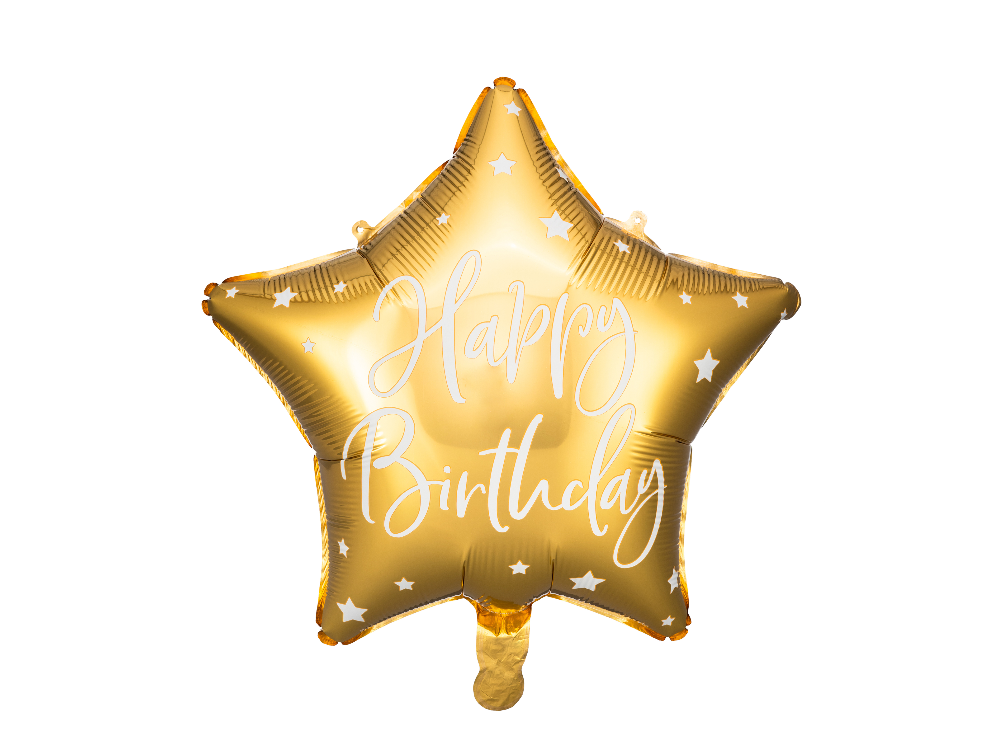 Folienballon Stern Happy Birthday gold 40cm 
