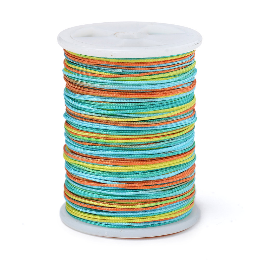 Polyesterkordel Multicolor grün