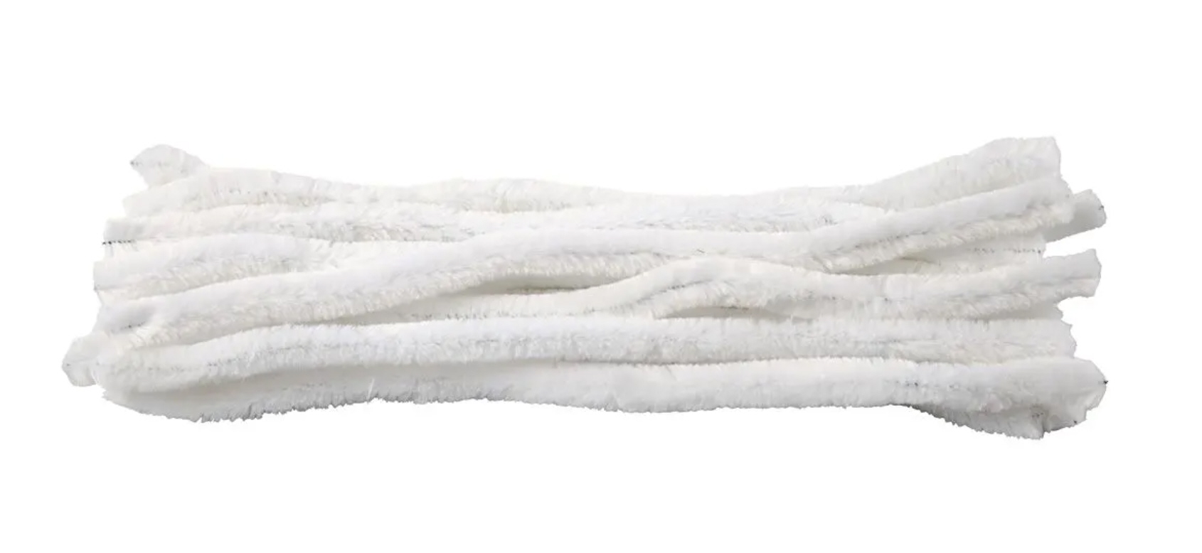 Chenilledraht weiß sehr flauschig ø 12 mm 30cm 8 Stück Chenilledraht weiß sehr flauschig ø 12 mm 30cm 8 Stück