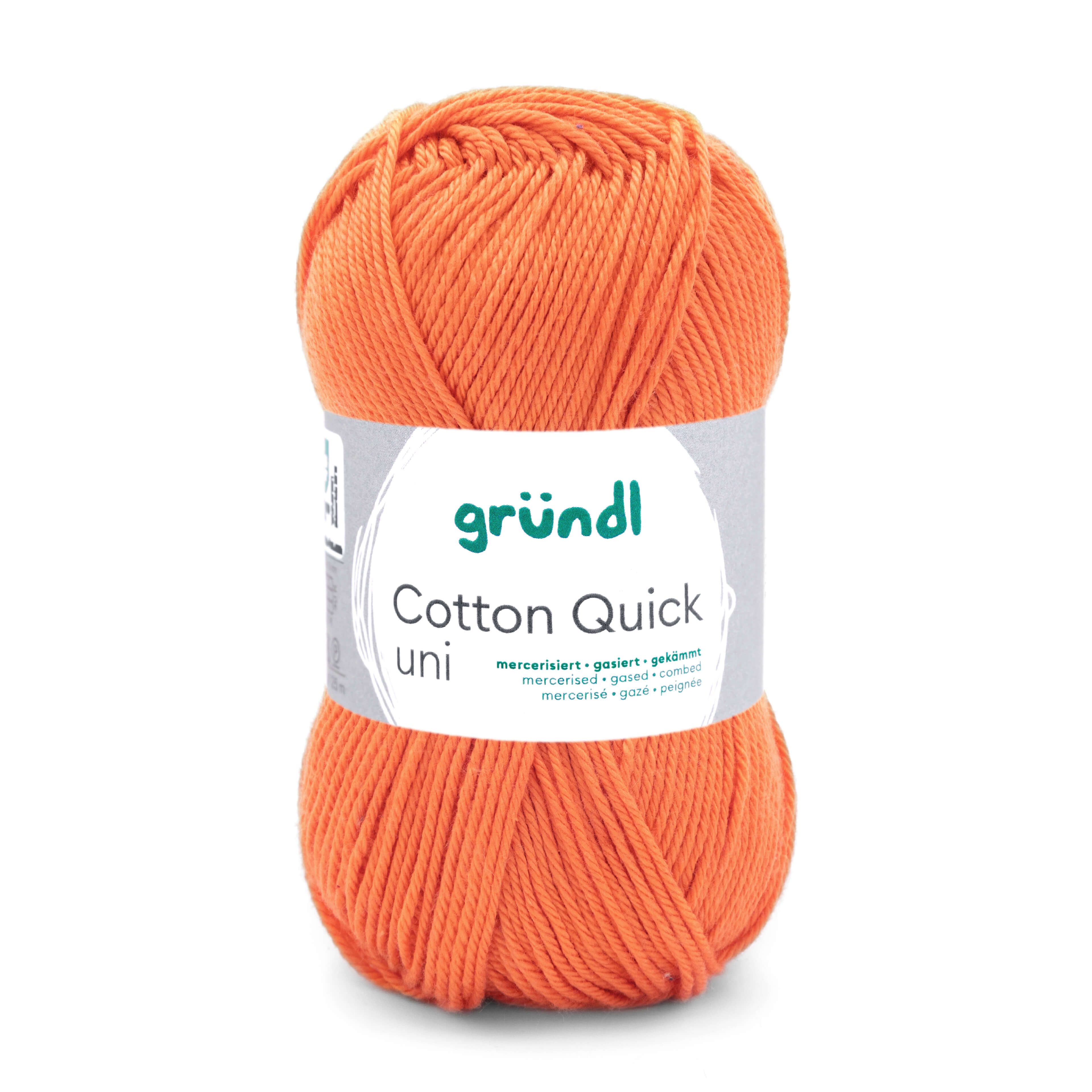 Cotton Quick Uni 100 % Baumwolle mercerisiert gasiert gekämmt 50g/125m Cotton Quick Uni 100 % Baumwolle mercerisiert gasiert gekämmt 50g/125m