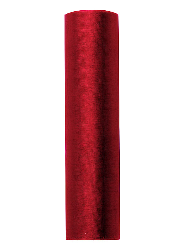 Organza Stoff einfarbig 0,36x9m