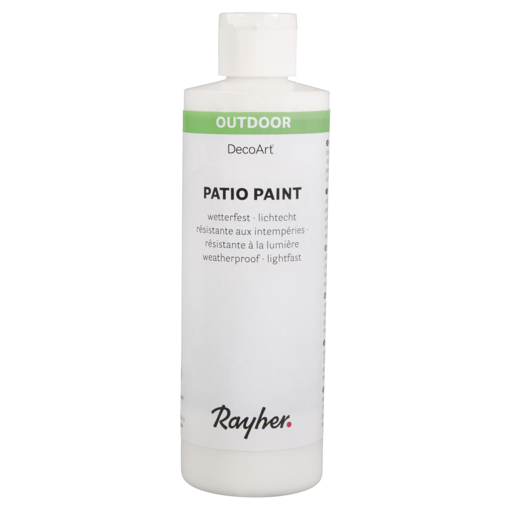  Patio Paint weiß 236ml Allwetterfarbe Außenfarbe Außenbereichsfarbe