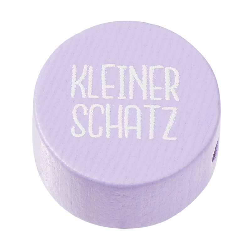 Schnullerkette Schnulli-Scheibe mit Aufschrift 20x10mm, verschiedene Motive