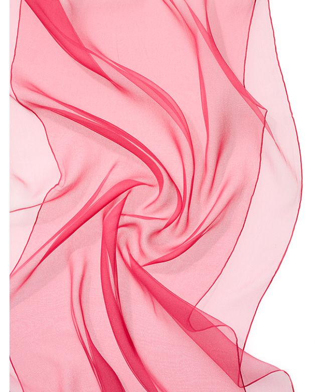 Chiffonschal 180x55cm, Langschal 100 % Seide, Chiffon 3,5mg