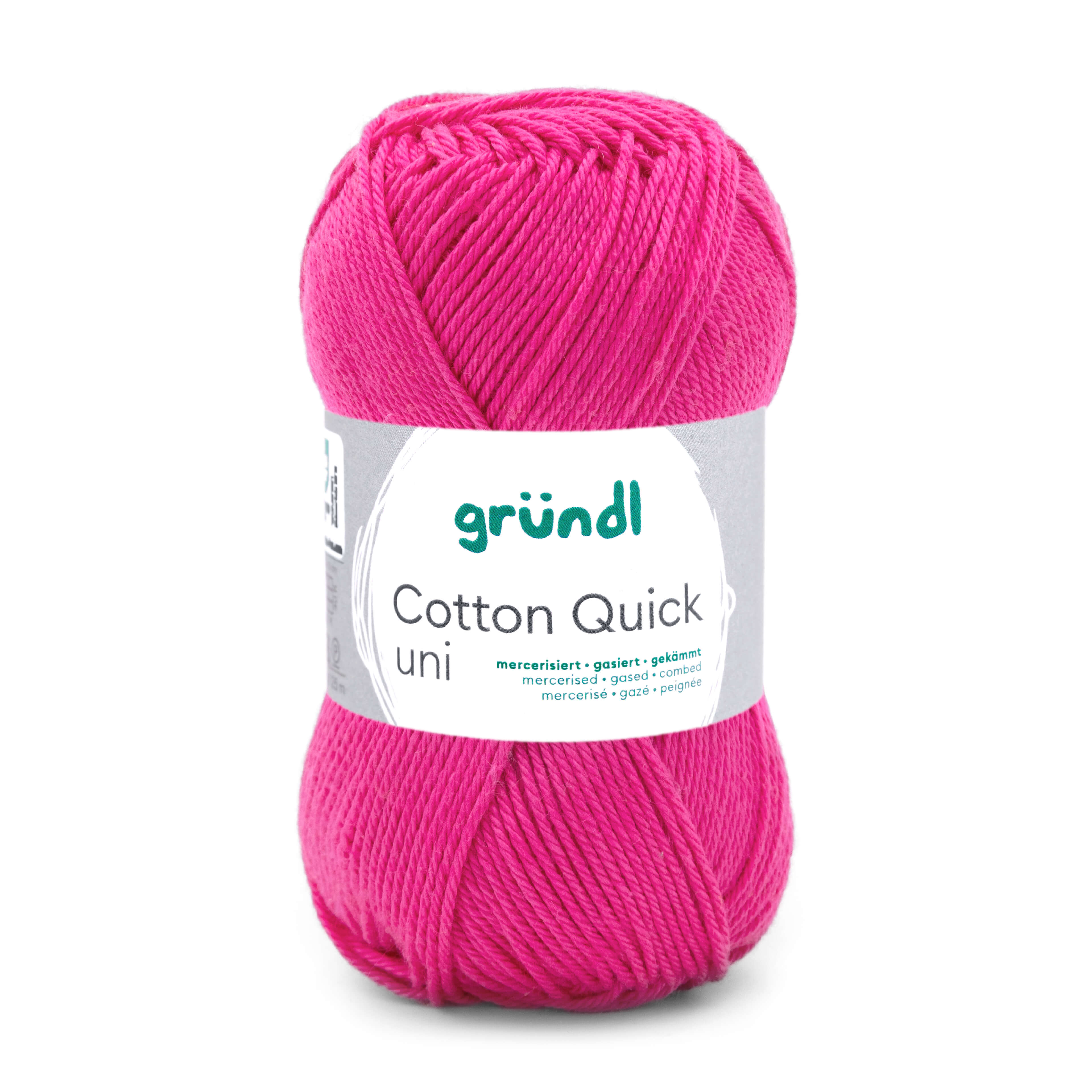 Cotton Quick Uni 100 % Baumwolle mercerisiert gasiert gekämmt 50g/125m Cotton Quick Uni 100 % Baumwolle mercerisiert gasiert gekämmt 50g/125m