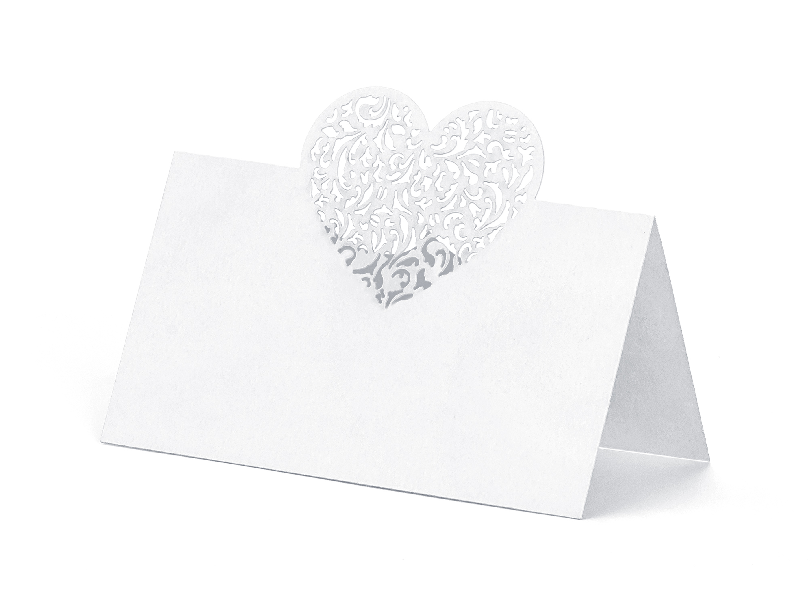 Platzkarte Herz Namensschild Place Card 10 Stück