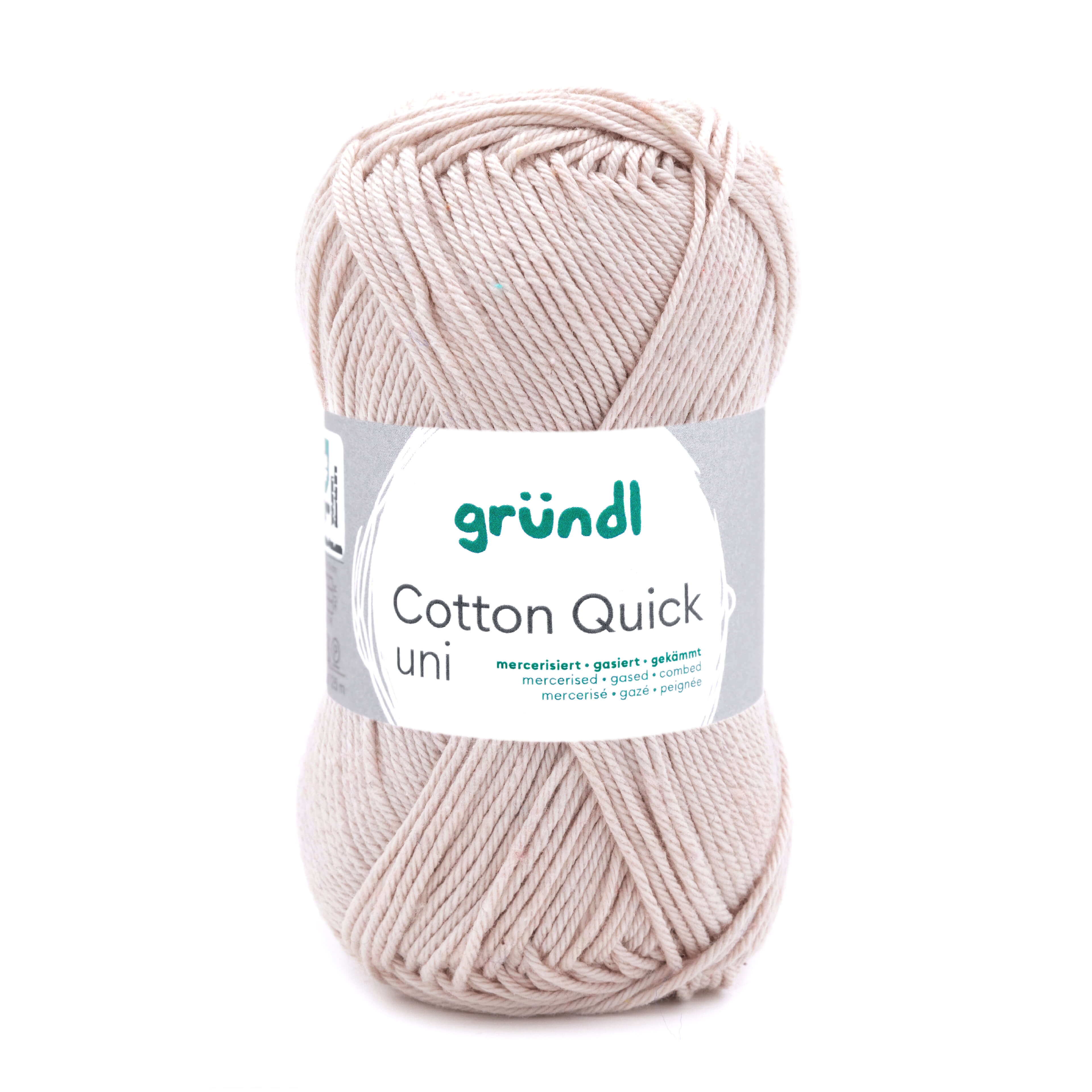 Cotton Quick Uni 100 % Baumwolle mercerisiert gasiert gekämmt 50g/125m Cotton Quick Uni 100 % Baumwolle mercerisiert gasiert gekämmt 50g/125m