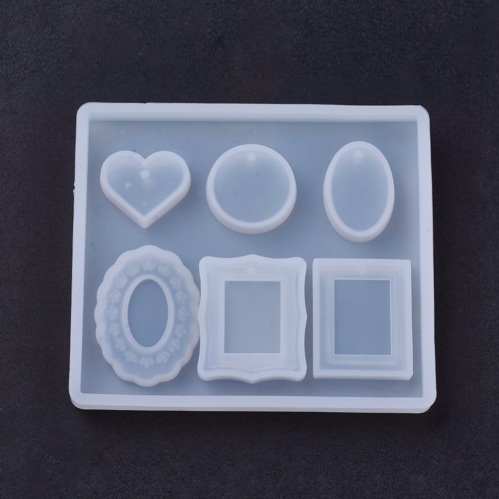 Silikonform Rahmen Schmuckanhänger 7,5x9cm