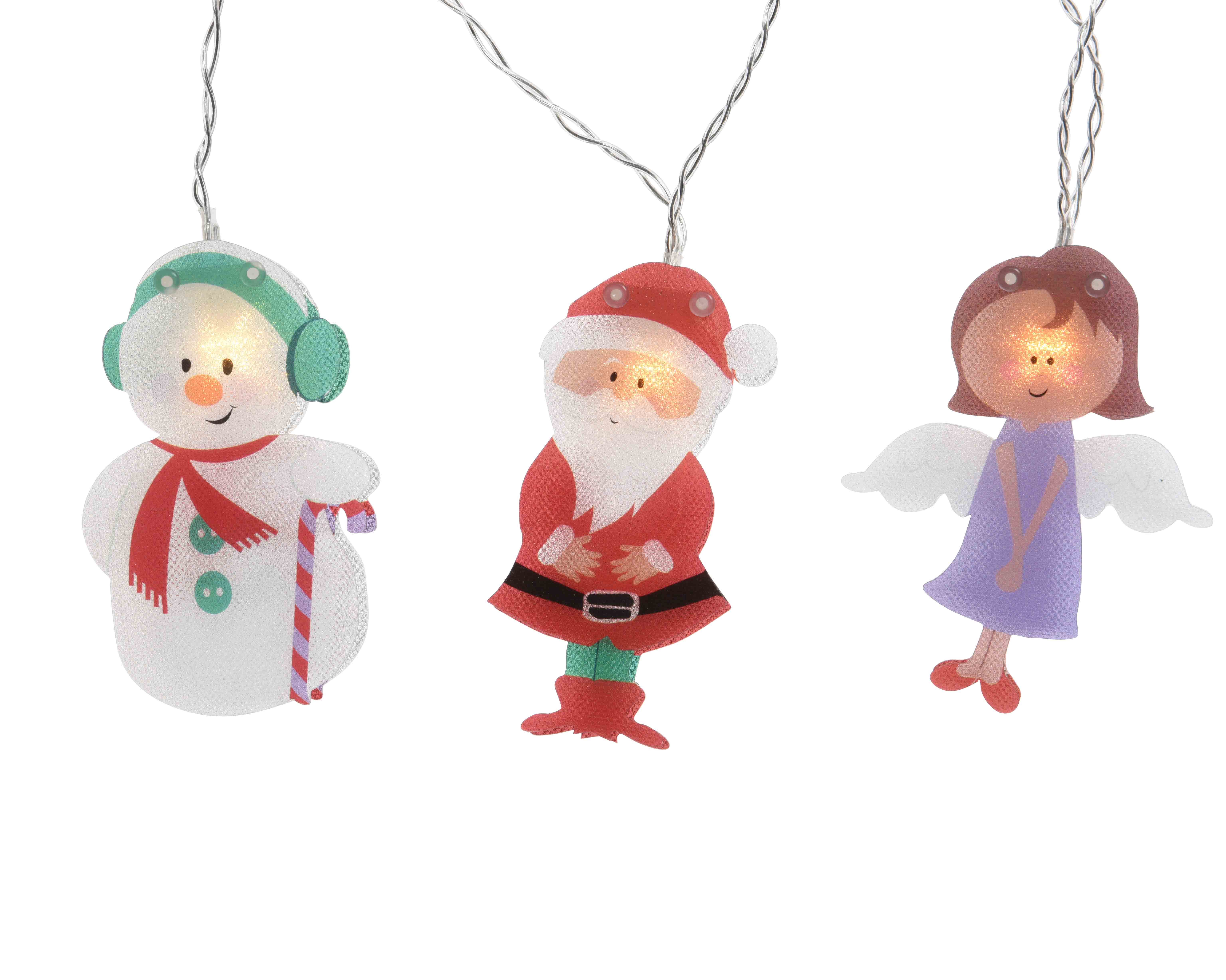 Lichterkette weihnachtliche Figuren 4,6m 24 LED´s 